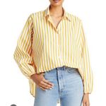 Faithfull the Brand Faithful the brand Rylen striped shirt yellow size 10 $169 Photo 0