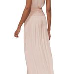 Halston Heritage  Blush One-Shoulder Dress Size XL retail $573 Photo 0