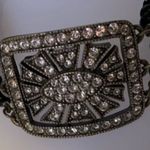 Y2K Vintage Antique Buckle/Beaded Choker Black Photo 4