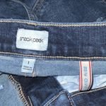 Sneak Peek Mid Rise Ripped Frayed Blue Super Stretchy Jeggings Size Jr. 1 Photo 12