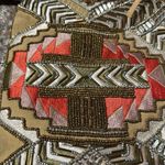 Big Buddha Beaded Bag Orange Embroidery Photo 9