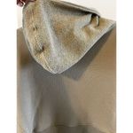 Zenana Terry Cloth Womens M Tan Pullover Hoodie Sweatshirt cropped stretch warm Photo 4