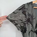Disturbia Gloriana Floral Print Chiffon Midaxi Wrap Dress size 8 Midi Maxi NWT Gray Photo 4