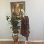 Cathy Daniels  Women Size M Floral Knit Sweater Long sleeve Round Neck Pullover Photo 2