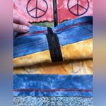 Vintage KPC peace sign tie dye zip hoodie, size large Purple Photo 2