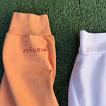 Wrangler Orange and White cropped colorblock Sweatshirt size medium Photo 2