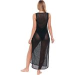 Sports Illustrated Women's Standard Crochet Maxi Dress with Slit Black XS NWT Photo 3