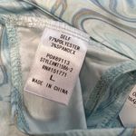 Le lis  Bodysuit Marbled Blue with back cut out size large Photo 3