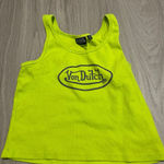 Von Dutch  Neon Yellow Tank Top Photo 0