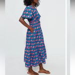 Tuckernuck  Retro Floral Mitchell Pockets Ruffle Dress Women’s Sz M Photo 1