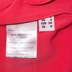 NWT Rebecca Vallance Caitlin Pink Halter Crepe Mini Dress US 2 in Coral Photo 5