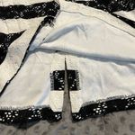 Lane Bryant size 14 womens black white crochet look pencil skirt zips clasps NWT Photo 5