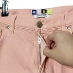 MSGM Cropped Straight Leg High Rise Jeans Peach Womens Size IT 40 US 6 Orange Photo 7