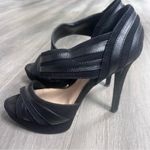 Gianni Bini  Black Strappy Platform 4.5” Heels Photo 5