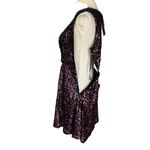 Adrianna Papell Hailey Logan  Skater Party Dress 9/10 Pink Sequin Sleeveless New Photo 8