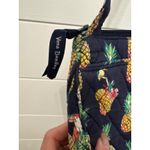 Vera Bradley  Quilted Crossbody Purse Navy Blue Pineapple Tropical Birds Photo 3