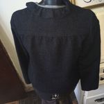 J Crew ruffled Romantic Regency charcoal wool size 6 blazer Gray Photo 1