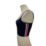 Spiritual Gangster Practice Cami Navy Blue Side Stripe Crop Top Size Small Photo 4