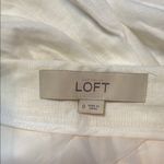 Loft Elegant White Pleated Skirt size 0 Photo 1