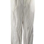 & Other Stories & Other Stories Women's White Pleated High Rise Wide Leg Trousers Pants Size 12 Photo 0