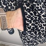 CB Plus‎ Casual Women’s Sz 1X Full Zip Animal Print Jacket Velour Soft Cozy Black Photo 7