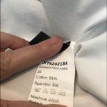 SheIn Lettuce Edge Ruched Long Sleeve Baby Tee Crop Top White Large Photo 10