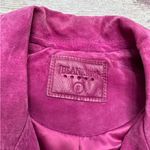 BLANK NYC  Suede Moto Jacket Fuchsia Size Small Photo 14