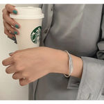 Boutique NEW Women's 925 Sterling Silver Engraved Feather Cuff Bracelet,‎ Adjustable Photo 2