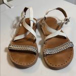 UGG  White and Silver Braided Sandals Photo 0
