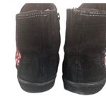 Grasshoppers suede embroidered ankle boots 5.5 Black Photo 4
