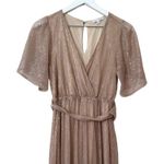 Baltic Born Champagne Abigail Sparkle Gown Maxi Dress Size XS Photo 1