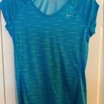 Nike  Running Dri-Fit Blue Dot Activewear Shirt, Women’s Size Small Photo 1