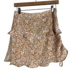 Princess Polly Olywin Mini Skirt Womens 6 Peach Ruffle Coquette Cottagecore Photo 3