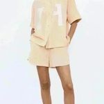 ZARA NEW  Satin Effect Embroidered Jersey Shirt | Women’s S Varsity Photo 0