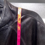 vintage Giovenzana Moda black leather jacket, 1980s or 1990s Size M Photo 6