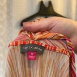 Vince Camuto  Medium Sleeveless Blouse Shirt V Neck Draped Front Surplice Top Photo 2