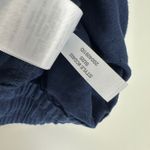 J.Crew NEW Linen Blend Slim Wide Leg Drawstring Pant Pockets Relaxed Navy US 6 Photo 12