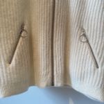 & Other Stories & OTHER STORIES Wool & Mohair Blend Knit Bomber Cardigan in Cream- Size L Large Photo 3