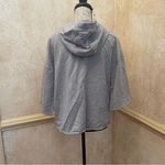 DKNY  Sport Cropped Cotton Fleece Logo Hoodie; Grey Sz Large Photo 6