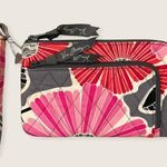 Vera Bradley  Zip Zip Wristlet Cheery Blossoms Red Pink Floral Large Zip Wallet Photo 0