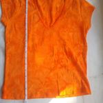 90's Vintage Polo Jeans Co Ralph Lauren V Neck Top Orange Size M Photo 5