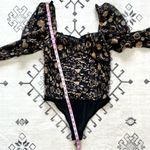 Free People Brunch Date Bodysuit in Black Combo Medium Photo 8