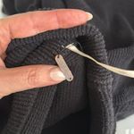 Free People  Ottoman Slouchy Mock Neck Tunic Sweater in Black Size Small Photo 12