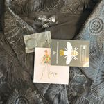 Womens size 3X Antthony Original Embroidered Lace button up Jacket lined NWT HSN Black Photo 5