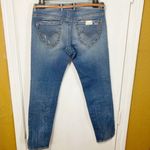 Replay women's size 28 belted tapered slit leg "KIMDON" Kim Kardashian jeans Blue Photo 1