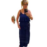 Sweet Lovely  Navy Blue Maxie Dress Size Medium Photo 7