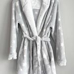 Women's Star Print Cozy Robe with belt Gray XS/S Target Size undefined Photo 0