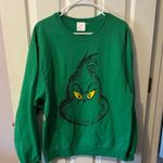 Green Grinch Sweatshirt Size L Photo 0
