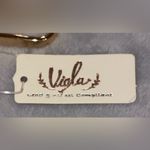 Vigla NWT Orange/White Game Day Football Seed Bead Sequin Keychain Wristlet Orange Photo 4