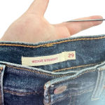 Levi's  Wedgie Fit Straight‎ Jeans Medium Destructed Size 29 Photo 9